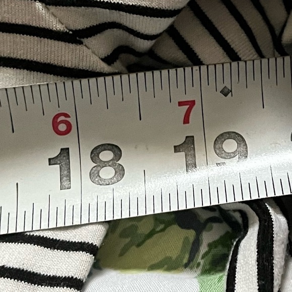 MEROKEETY Women's 3/4 Balloon Sleeve Striped High Waist Dress with pockets - Picture 11 of 11